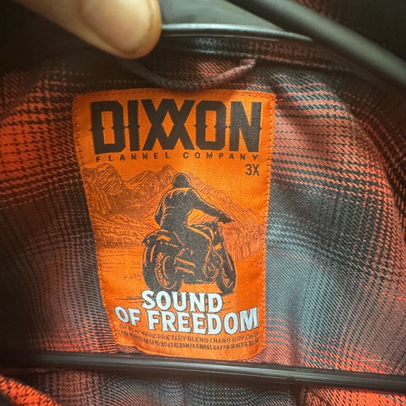 DIXXON Men's Red and Black Plaid Shirt sound of freedom 3 xl - Picture 2 of 5